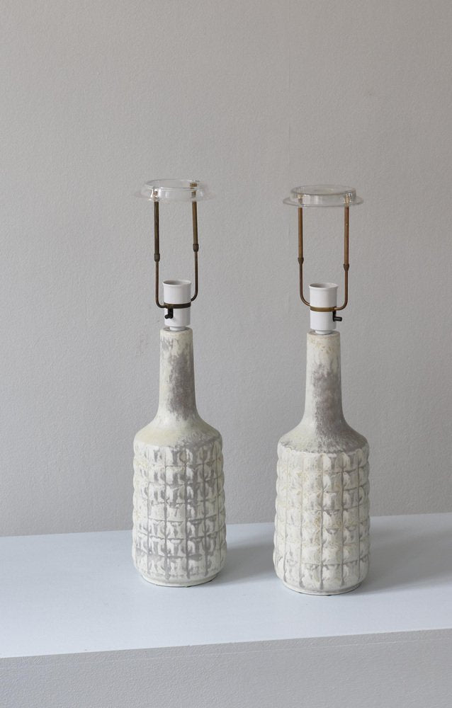 Scandinavian Modern Stoneware Table Lamps from Desiree, Denmark, 1960s, Set of 2