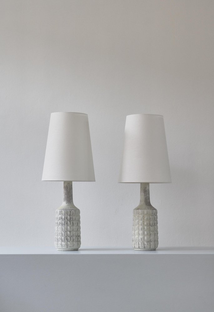 Scandinavian Modern Stoneware Table Lamps from Desiree, Denmark, 1960s, Set of 2