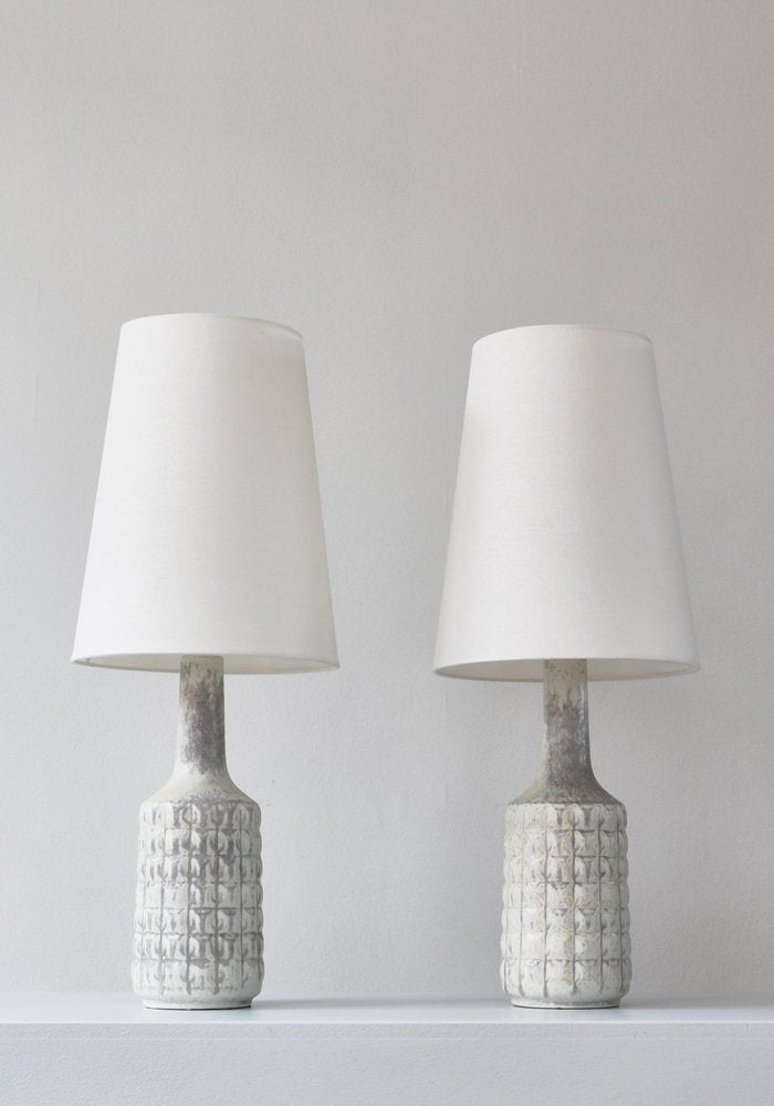 Scandinavian Modern Stoneware Table Lamps from Desiree, Denmark, 1960s, Set of 2