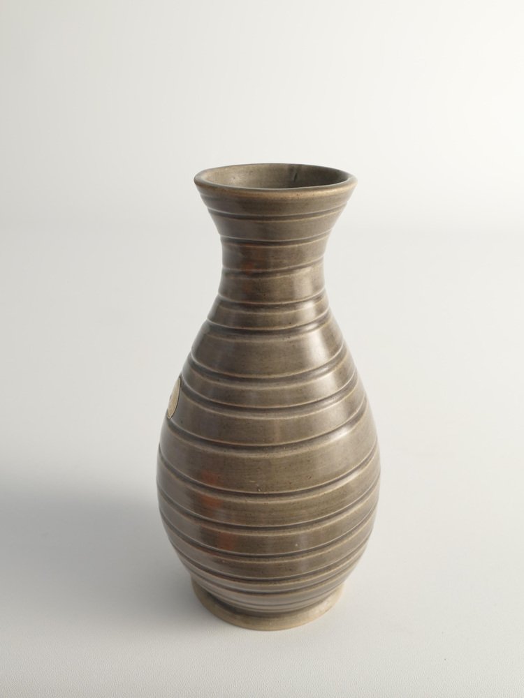 Scandinavian Modern Stoneware Vase by Ewald Dahlskog for Bo Fajans, 1940s