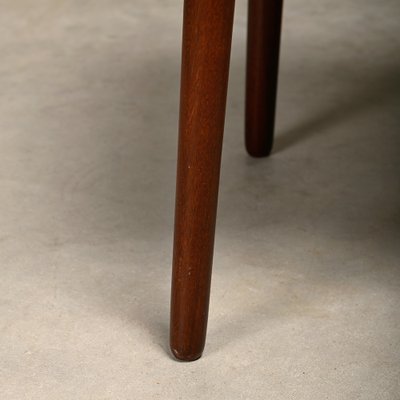 Scandinavian Modern Stool in Teak and Cane from Ølholm Møbelfabrik, 1950s-JK-2043626