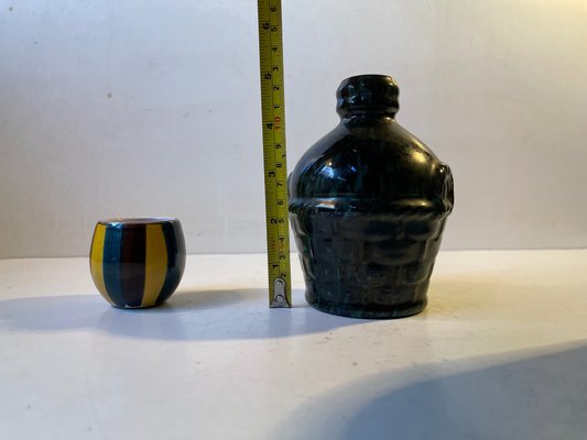 Scandinavian Modern Studio Vases in Glazed Ceramic, 1960s, Set of 3-LCR-1251971