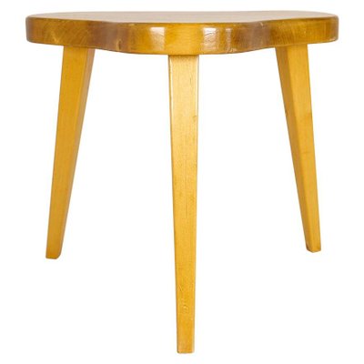 Scandinavian Modern Swedish Stool in Lacquered Birch, 1970s-UYK-1132463