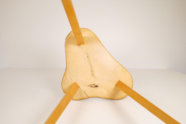 Scandinavian Modern Swedish Stool in Lacquered Birch, 1970s-UYK-1132463