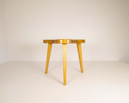 Scandinavian Modern Swedish Stool in Lacquered Birch, 1970s-UYK-1132463