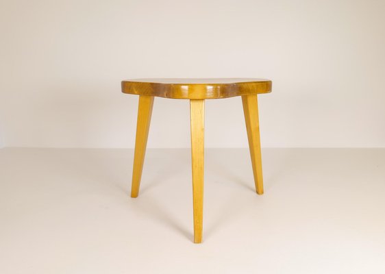 Scandinavian Modern Swedish Stool in Lacquered Birch, 1970s-UYK-1132463