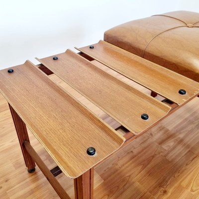 Scandinavian Modern Teak Bench with Seat, 1960s-PUG-2020127