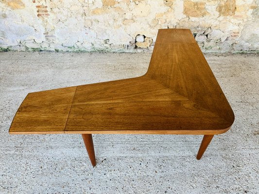 Scandinavian Modern Teak Boomerang Drop-Leaf Coffee Table from Samcom, 1960s-OJT-1021518