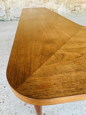 Scandinavian Modern Teak Boomerang Drop-Leaf Coffee Table from Samcom, 1960s-OJT-1021518