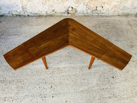 Scandinavian Modern Teak Boomerang Drop-Leaf Coffee Table from Samcom, 1960s-OJT-1021518