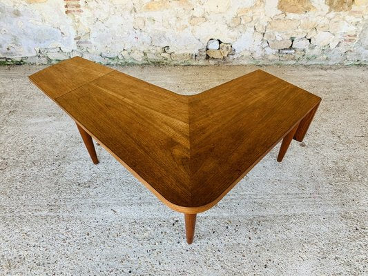 Scandinavian Modern Teak Boomerang Drop-Leaf Coffee Table from Samcom, 1960s-OJT-1021518