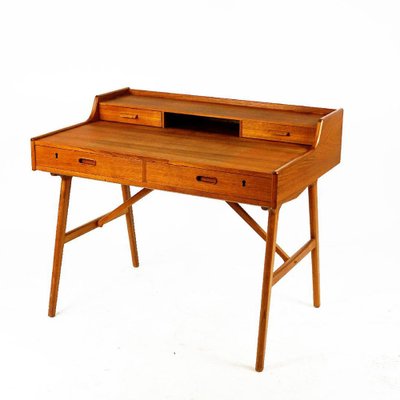 Scandinavian Modern Teak Desk attributed to Arne Wahl Iversen for Vinde Mobler, 1960s-MH-1781001