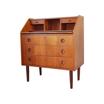 Scandinavian Modern Teak Secretaire, 1970s-HPQ-1347523