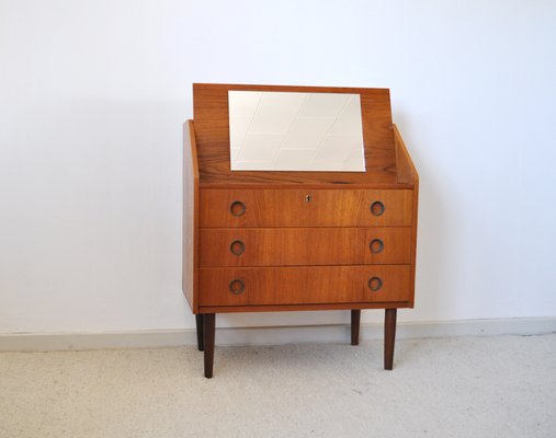 Scandinavian Modern Teak Secretaire, 1970s-HPQ-1347523