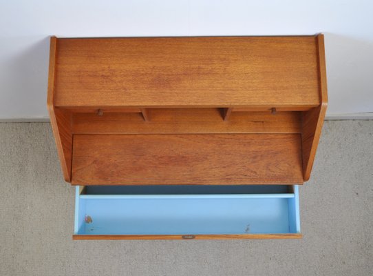 Scandinavian Modern Teak Secretaire, 1970s-HPQ-1347523