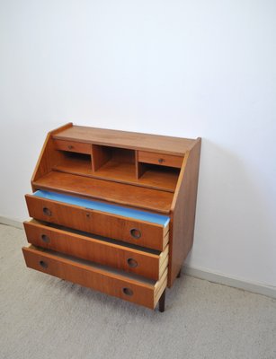 Scandinavian Modern Teak Secretaire, 1970s-HPQ-1347523