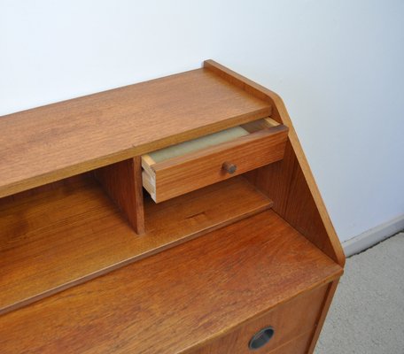 Scandinavian Modern Teak Secretaire, 1970s-HPQ-1347523