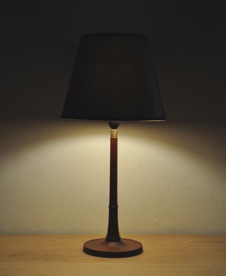 Scandinavian Modern Teak Table Lamp by Le Klint, 1950s-HPQ-1219685