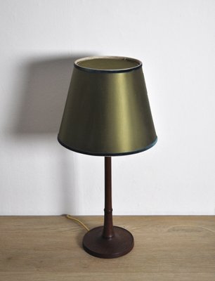 Scandinavian Modern Teak Table Lamp by Le Klint, 1950s-HPQ-1219685