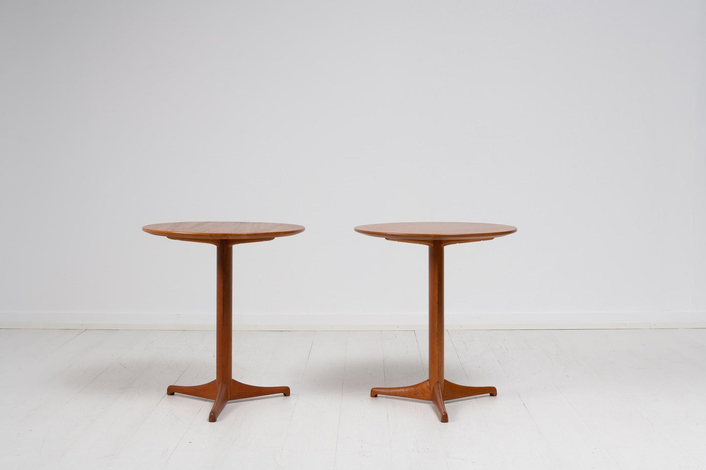 Scandinavian Modern Teak Tables by Kerstin Hörlin-Holmquist for Nordiska Kompaniet, Set of 2