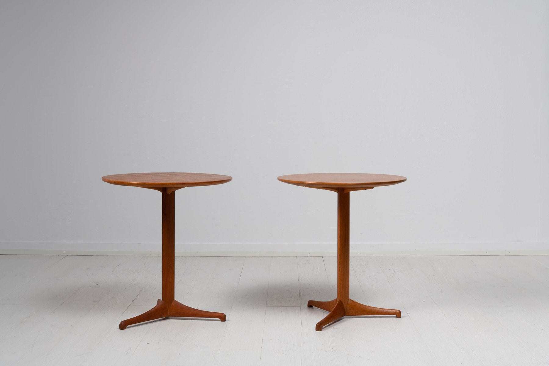 Scandinavian Modern Teak Tables by Kerstin Hörlin-Holmquist for Nordiska Kompaniet, Set of 2