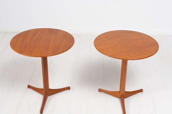 Scandinavian Modern Teak Tables by Kerstin Hörlin-Holmquist for Nordiska Kompaniet, Set of 2-MJF-1284679