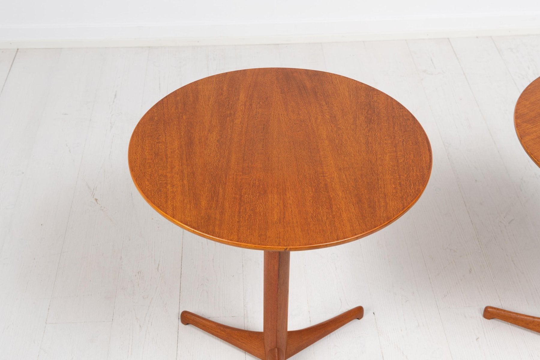 Scandinavian Modern Teak Tables by Kerstin Hörlin-Holmquist for Nordiska Kompaniet, Set of 2