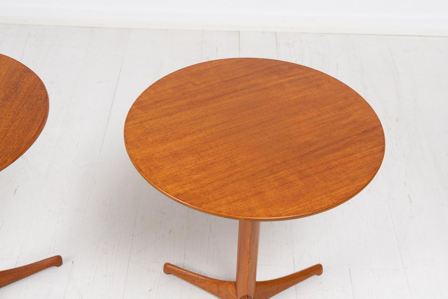 Scandinavian Modern Teak Tables by Kerstin Hörlin-Holmquist for Nordiska Kompaniet, Set of 2