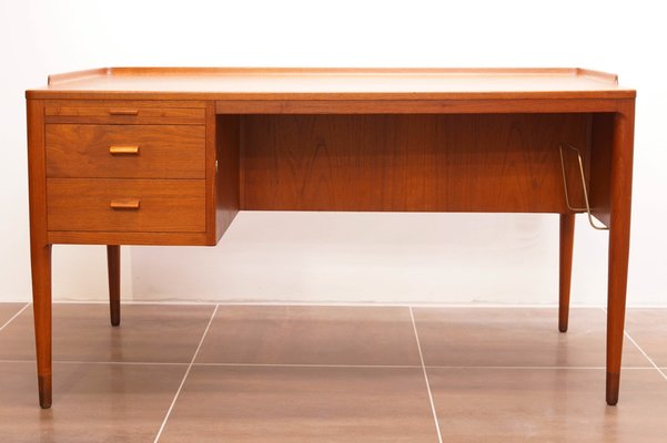 Scandinavian Modern Teak Writing Desk by H. Brockmann Petersen for Poul M. Jessen, 1960s-KIJ-1812595