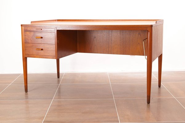 Scandinavian Modern Teak Writing Desk by H. Brockmann Petersen for Poul M. Jessen, 1960s-KIJ-1812595