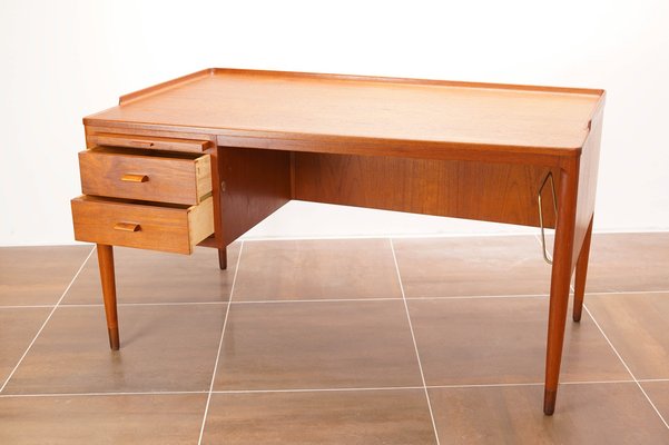 Scandinavian Modern Teak Writing Desk by H. Brockmann Petersen for Poul M. Jessen, 1960s-KIJ-1812595