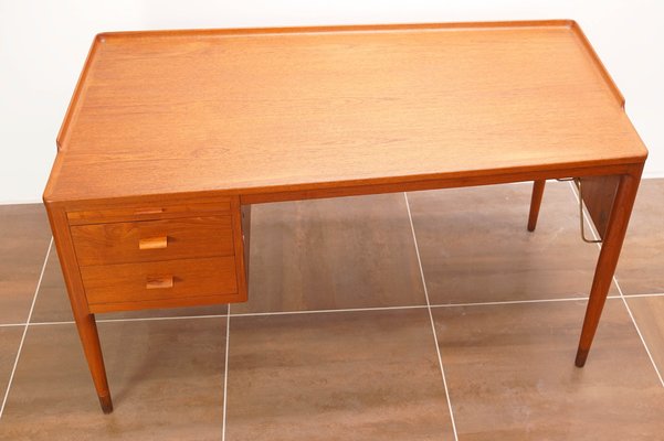 Scandinavian Modern Teak Writing Desk by H. Brockmann Petersen for Poul M. Jessen, 1960s-KIJ-1812595