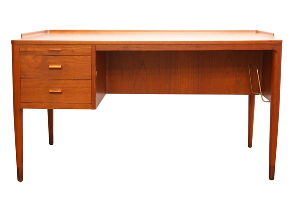 Scandinavian Modern Teak Writing Desk by H. Brockmann Petersen for Poul M. Jessen, 1960s-KIJ-1812595