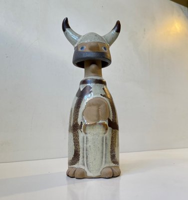 Scandinavian Modern Viking Figurine in Glazed Ceramic, 1970s-LCR-1330901