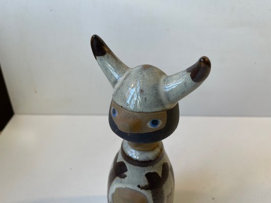 Scandinavian Modern Viking Figurine in Glazed Ceramic, 1970s-LCR-1330901