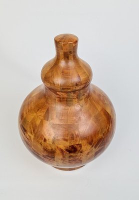 Scandinavian Modern Wooden Pine Urn, Sweden, 1970s-UYK-807008