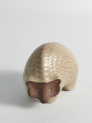 Scandinavian Modern Zigzag Patterned Earthenware Hedgehog, 1960s-RUK-1812301