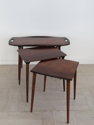 Scandinavian Nesting Tables by Jens Harald Quistgaard, Denmark, 1960s, Set of 3-CC-1667424