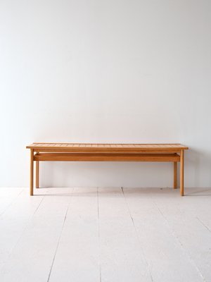 Scandinavian Oak Bench, 1960s-QWP-2035510