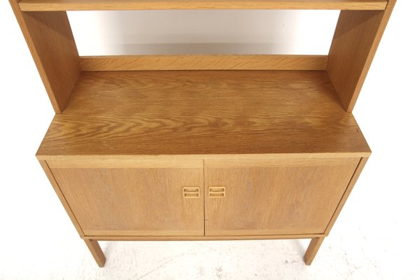 Scandinavian Oak Bookcase, Sweden, 1960s-GEK-2040167