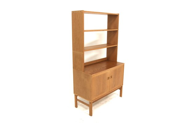 Scandinavian Oak Bookcase, Sweden, 1960s-GEK-2040167