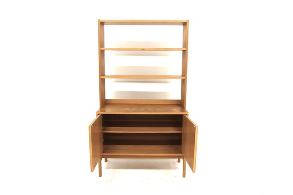 Scandinavian Oak Bookcase, Sweden, 1960s-GEK-2040167