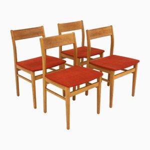 Scandinavian Oak Chairs, 1960, Set of 4-GEK-1765455