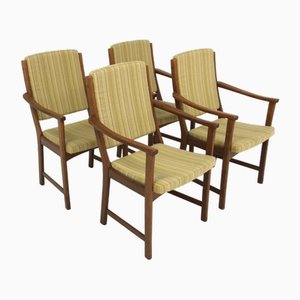 Scandinavian Oak Chairs, Sweden, 1950s, Set of 4-GEK-1749553