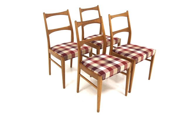 Scandinavian Oak Chairs, Sweden, 1960s, Set of 4-GEK-1751671