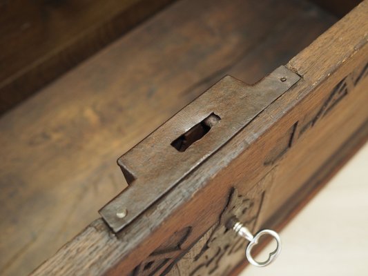 Scandinavian Oak Chest, 18th Century-VND-1791678