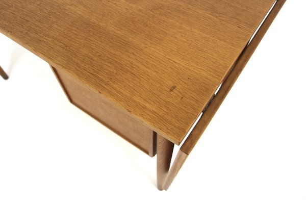 Scandinavian Oak Desk, 1950-GEK-2041149