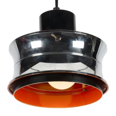 Scandinavian Orange Pendant Lamp in Chrome-XMR-985084