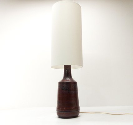 Scandinavian Oxblood Ceramic Lamp by Désirée Stentoj, 1970s-DQG-1780259