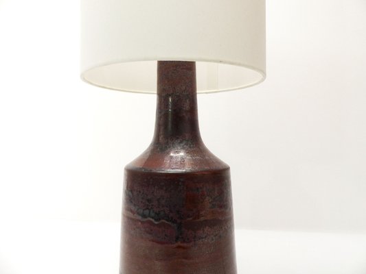 Scandinavian Oxblood Ceramic Lamp by Désirée Stentoj, 1970s-DQG-1780259